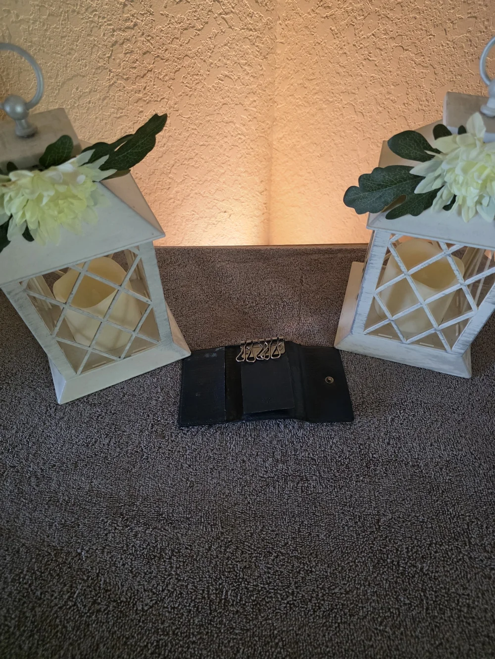 Gucci Brown GG Canvas Wallet Trio with Dark Brown Trim